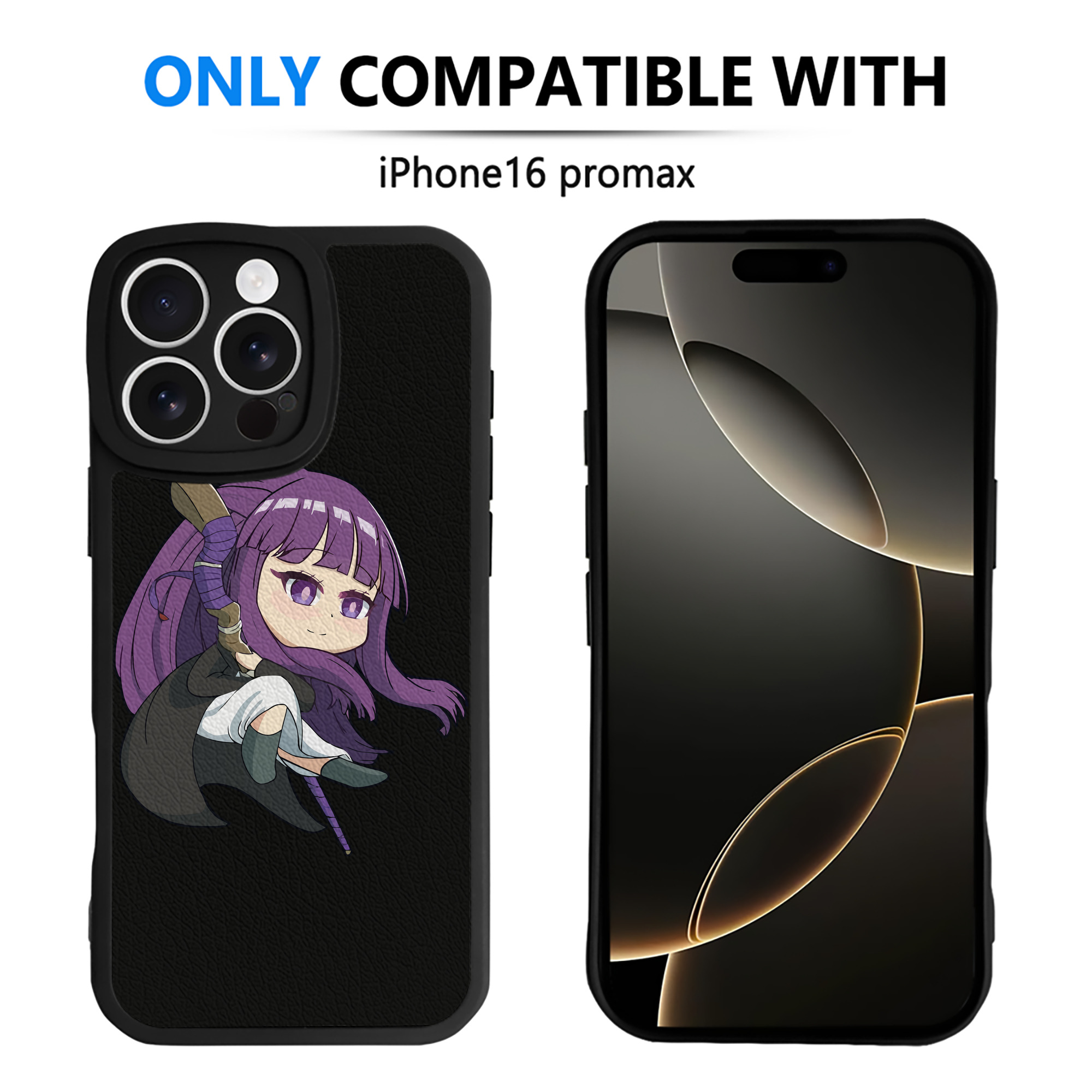 （画像用） 葬送のフリーレン Frieren 【iPhone 16シリーズ対応】シリコンスマホケース（レザー調） 材質：シリコン